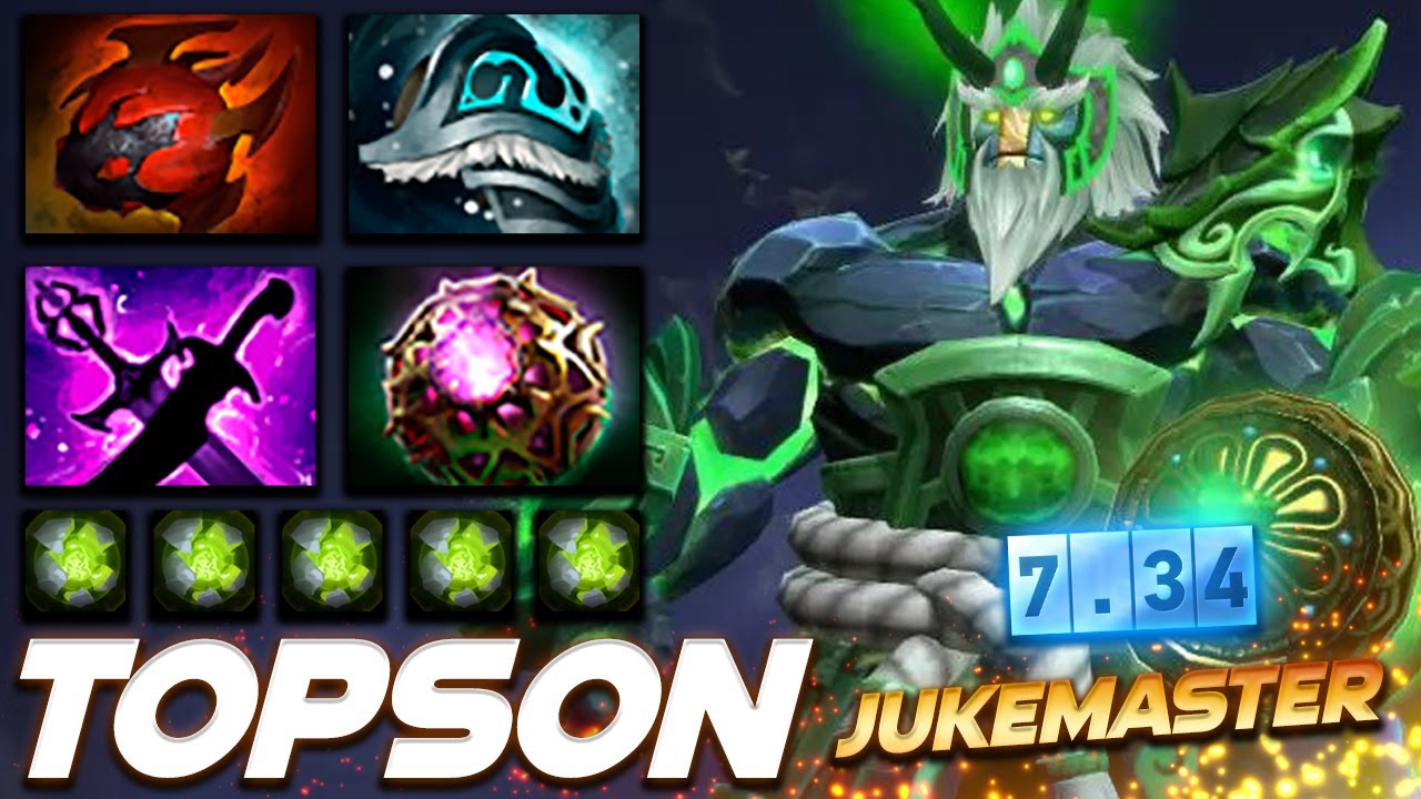 Topson Earth Spirit 7.34 Jukemaster - Dota 2 Pro Gameplay [Watch & Learn]
