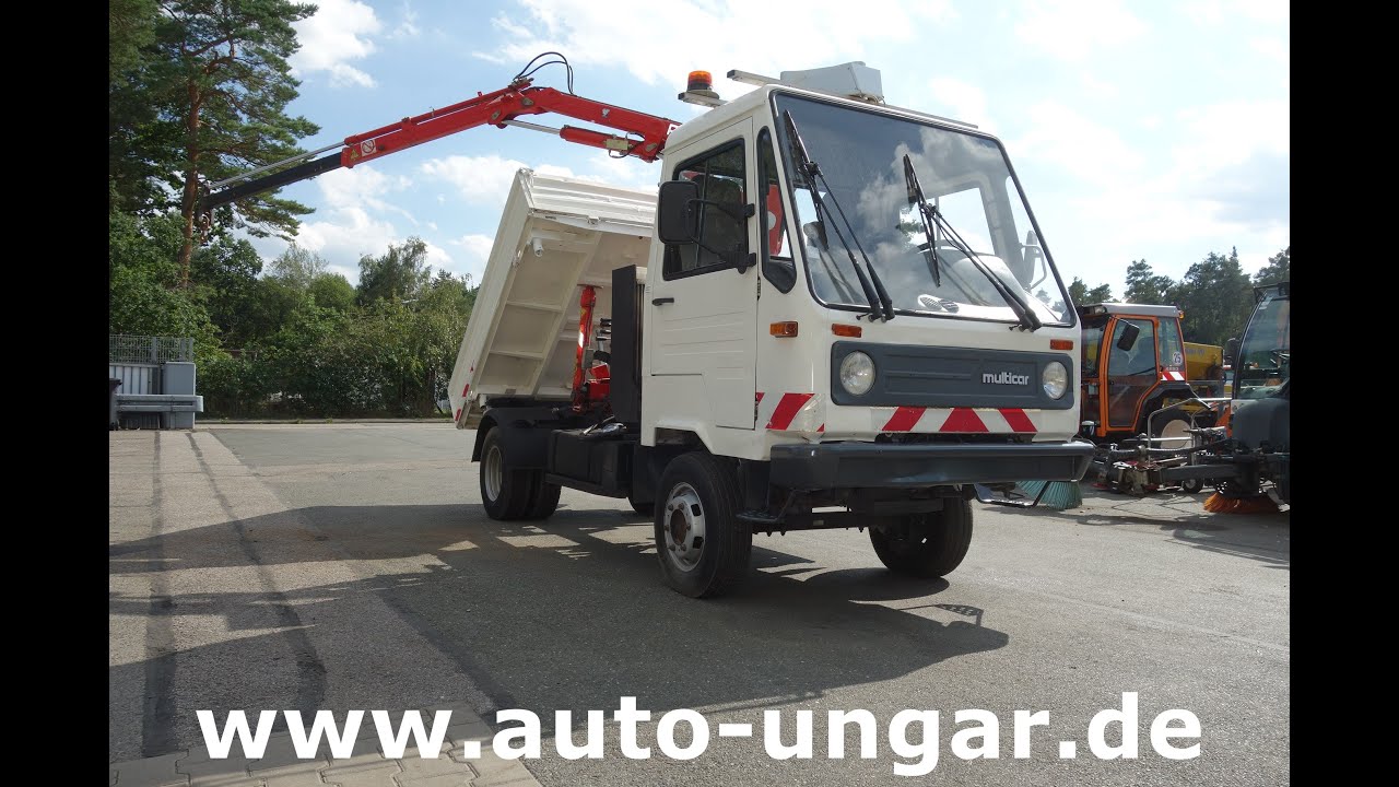 Multicar M26 231AHL Kipper Fassi - Kran AHK Sperre Bj. 2003 Kommunalfahrzeug www.auto-ungar.de