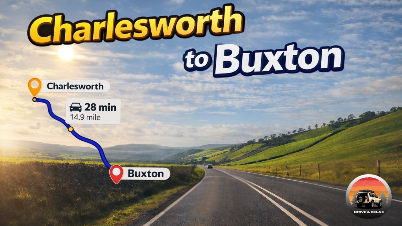 Charlesworth to Buxton Scenic Route | Beautiful Peak District Countryside