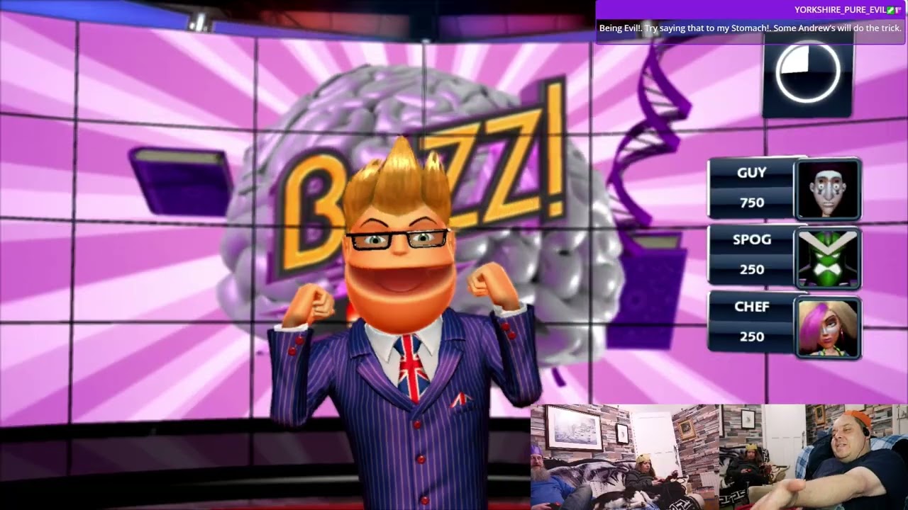The Chef and The Guys Playing Buzz!: Brain of UK On Christmas day!