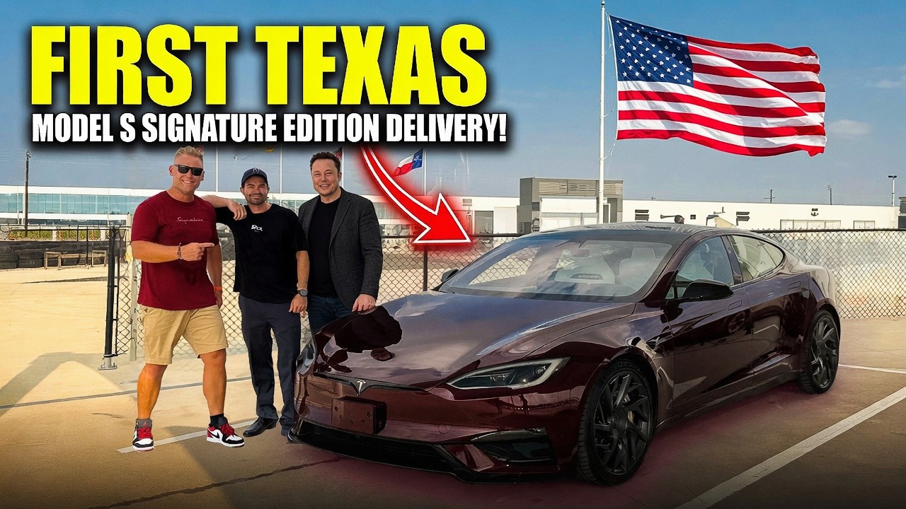 ЭКСКЛЮЗИВ: Эмоциональная выдача Tesla Model S Signature в штаб-квартире Tesla