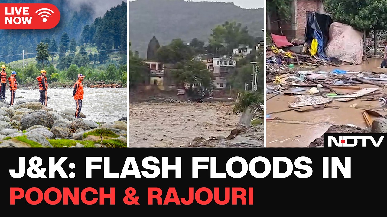 Jammu & Kashmir Floods LIVE | Overnight Rain Triggers Deadly Flash Floods | Poonch | Rajouri