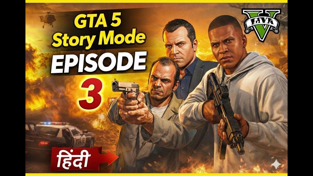 GTA 5 Story Mode Episode 3 🔥 | Story Continues | Hindi Gameplay