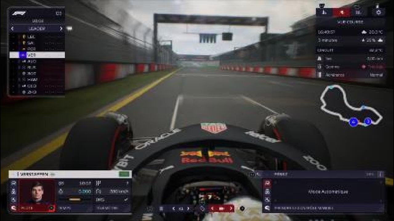 F1 Manager 2022 - 1 tour Verstappen GP Australie