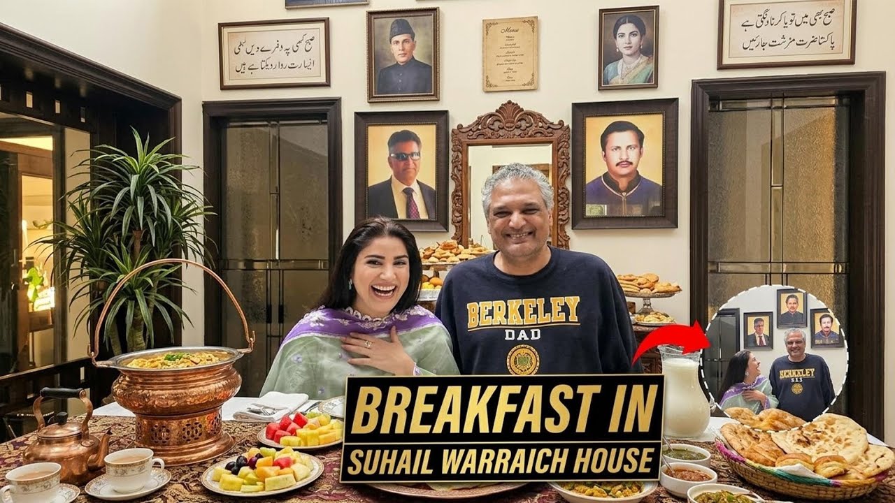 Nashta sohail warraich k ghar 