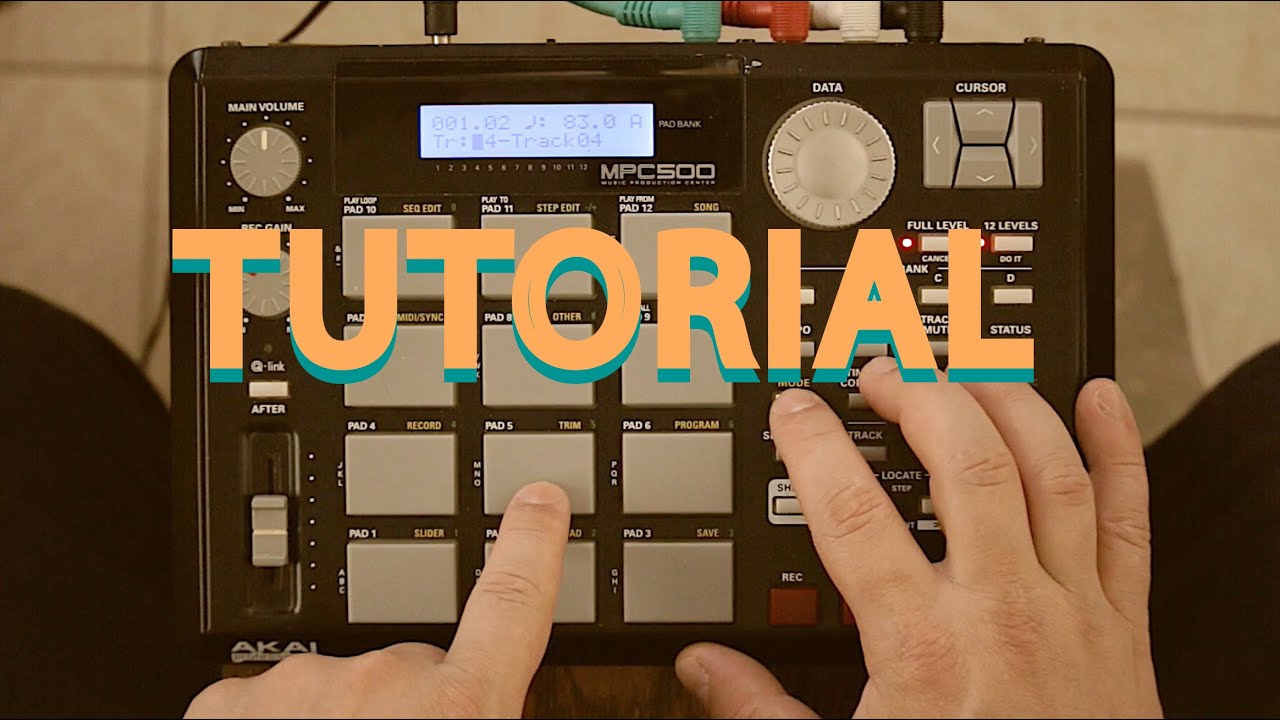 Akai Mpc 500 making a beat tutorial