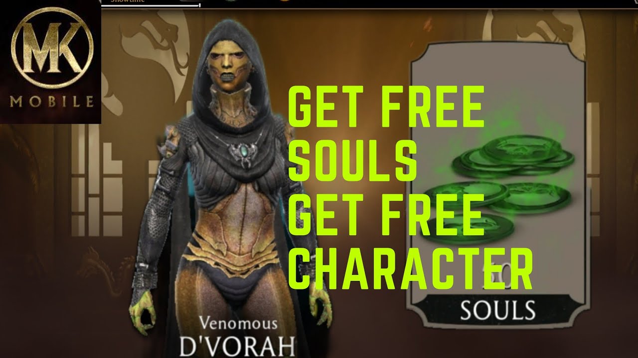 How to get free souls in mortal kombat mobile | get lots of free souls & coins | Venomous D'vorah