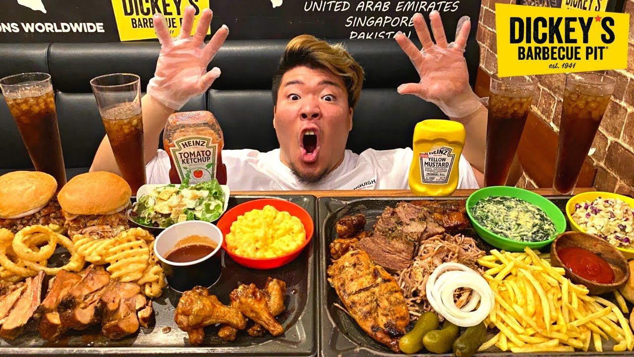【大食い】超ハイカロリー🔥ジャンクフードをひたすら食べる大食いチャレンジに挑んだ結果...🍖