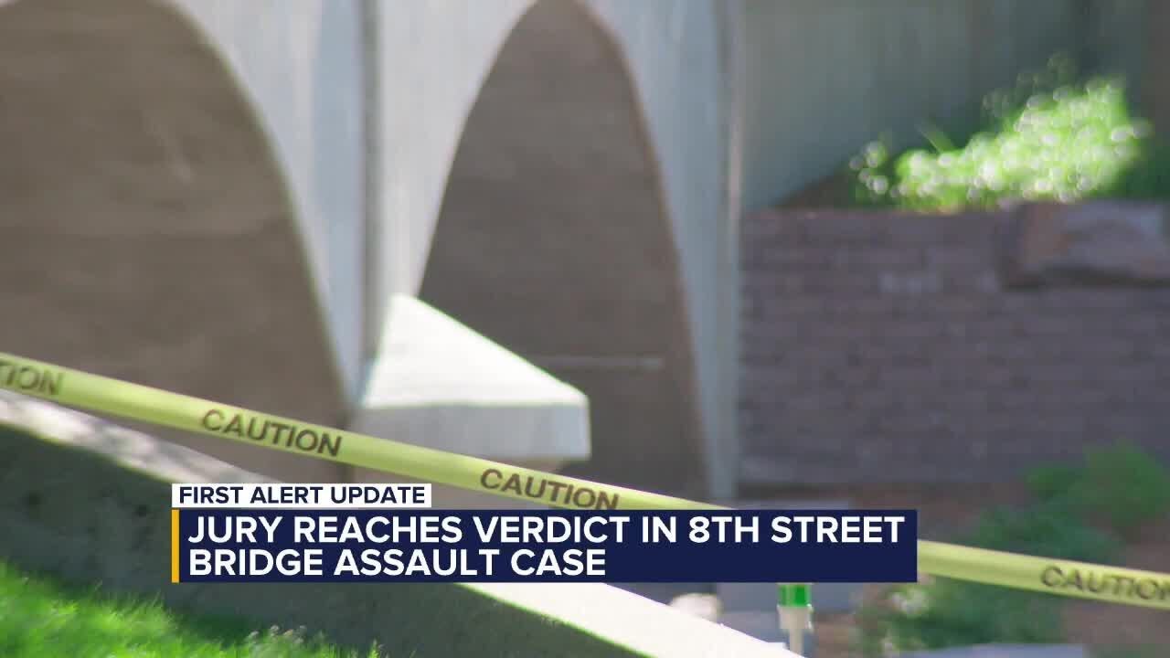 Jury reaches verdict in 8th Street Bridge assault case