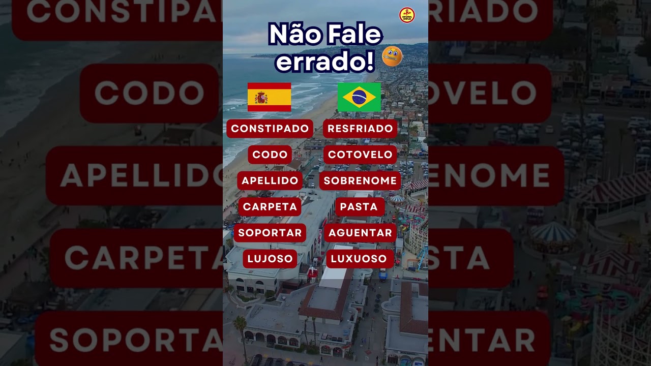 6 palavras em espanhol para iniciantes! #espanhol #fluente #ingles #espanha #aprender