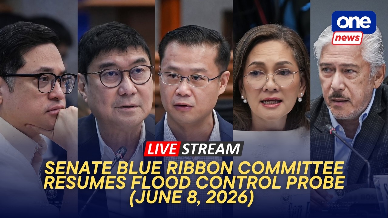 LIVE | Senate Blue Ribbon panel resumes flood control probe (June 8, 2026)