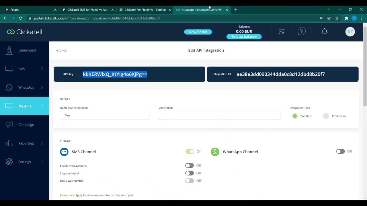 Clickatell for Pipedrive