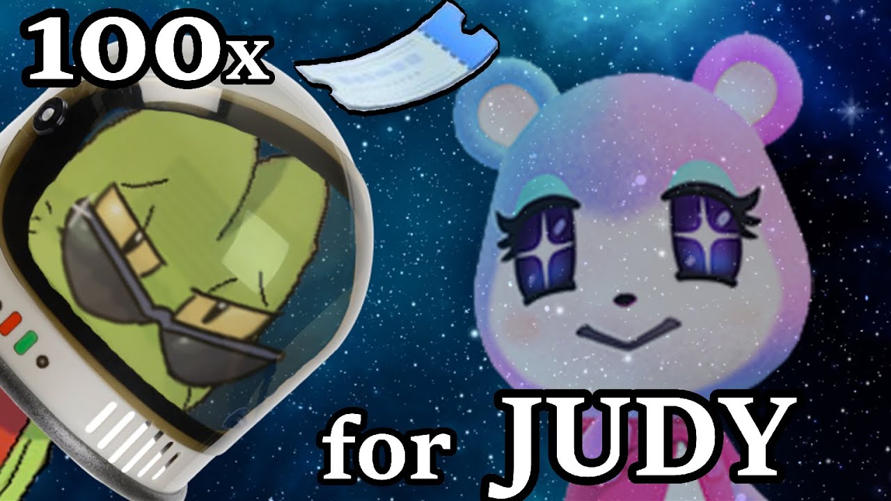 Spending 100x Nook Miles Tickets for JUDY - Animal Crossing: New Horizons