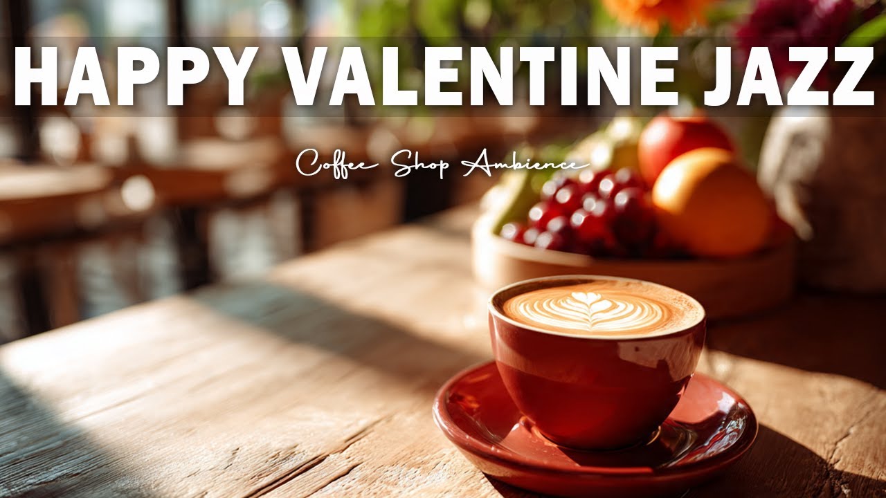 Happy Valentine Jazz ☕Coffee Shop Ambiance~Sweet Bossa Nova Instrumental for Cheerful Moods