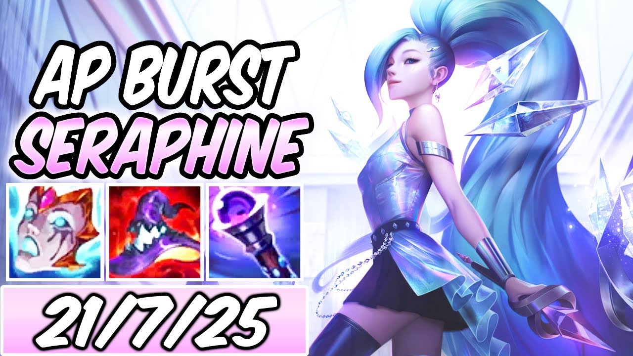 S+ CLEAN SERAPHINE MID FULL AP | Seraphine K/DA SUPERSTAR | Build & Runes | 88%. K.P | S11