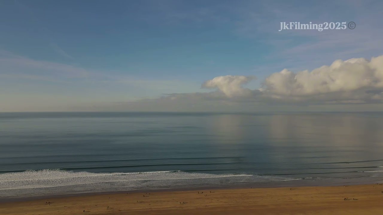 Drone footage of Woolacombe 