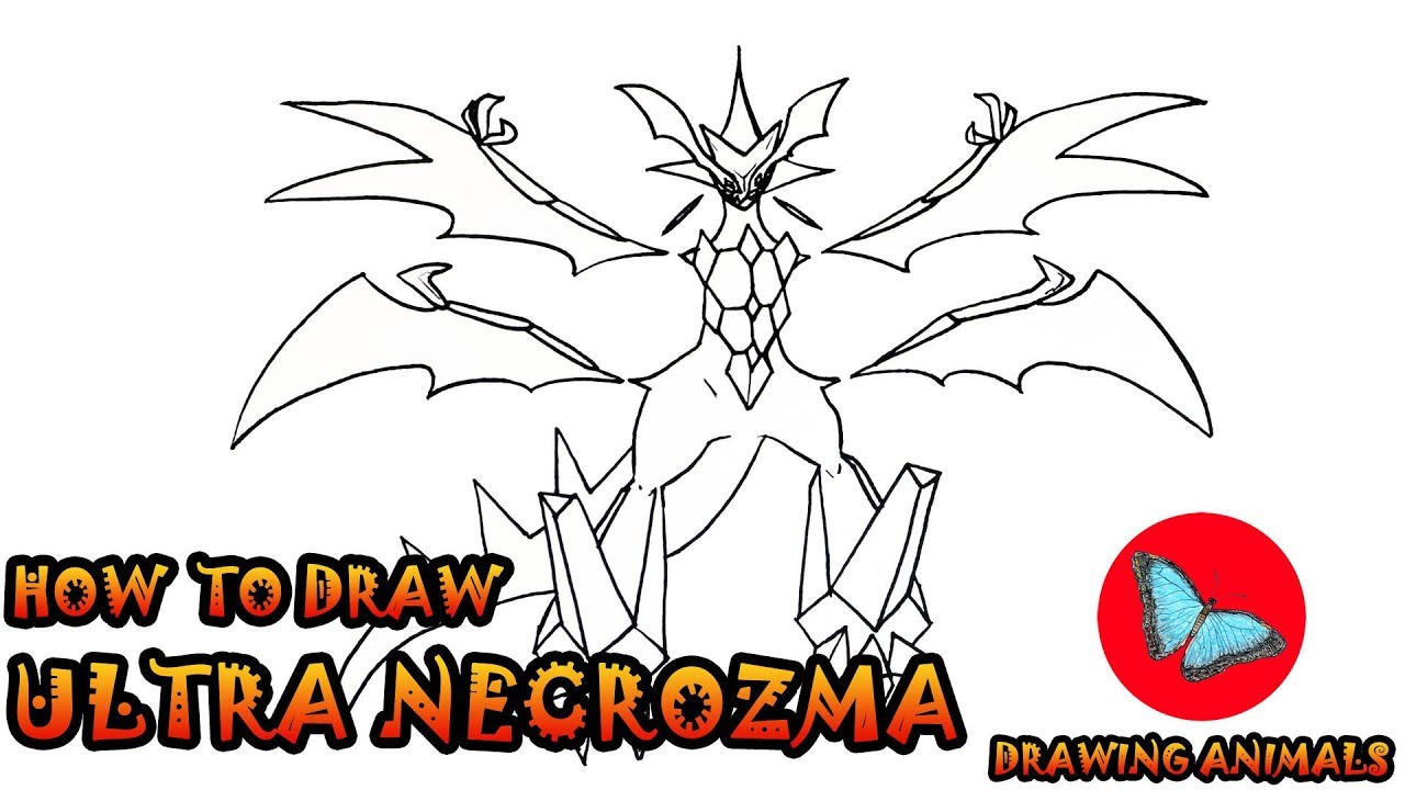 How To Draw Ultra Necrozma Pokemon | Drawing Animals