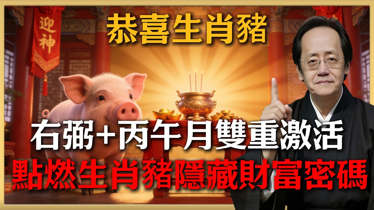 恭喜生肖豬！2026年3月中「右弼」入命，這11天是財運關鍵，否則暴富良機從此溜走！#倪海廈 #命理 #生肖 #運勢