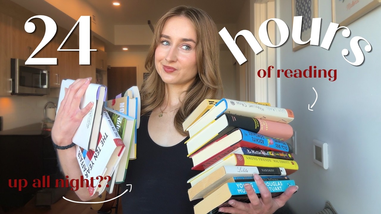 24-часовой марафон чтения 📖 пытаюсь читать 24 часа!