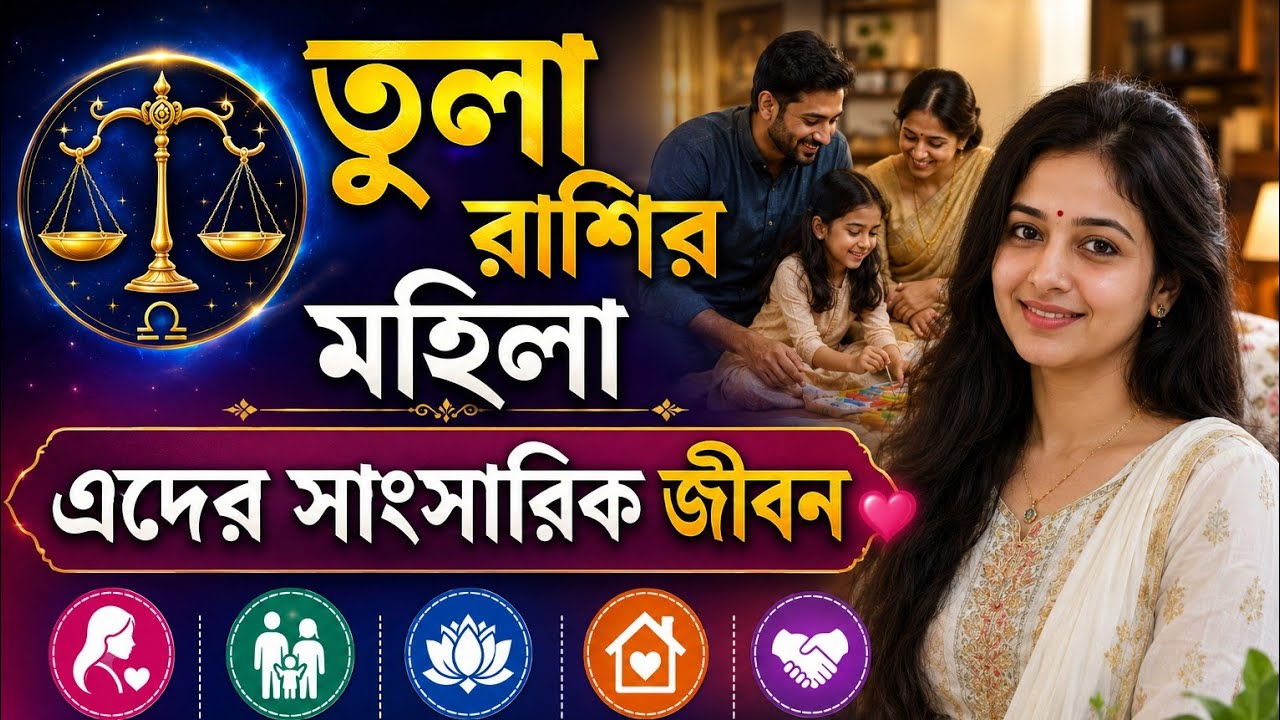 তুলা রাশির মহিলা ও এদের সাংসারিক জীবন | tula rashi girl | libra marriage life | #তুলারাশি
