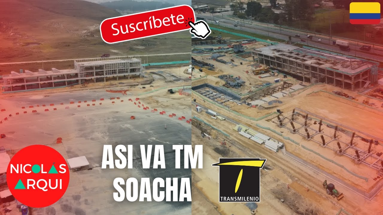 As&iacute; va Construcci&oacute;n de la Troncal de TransMilenio en Soacha 🇨🇴 - Avance Obra Troncal Autopista Sur