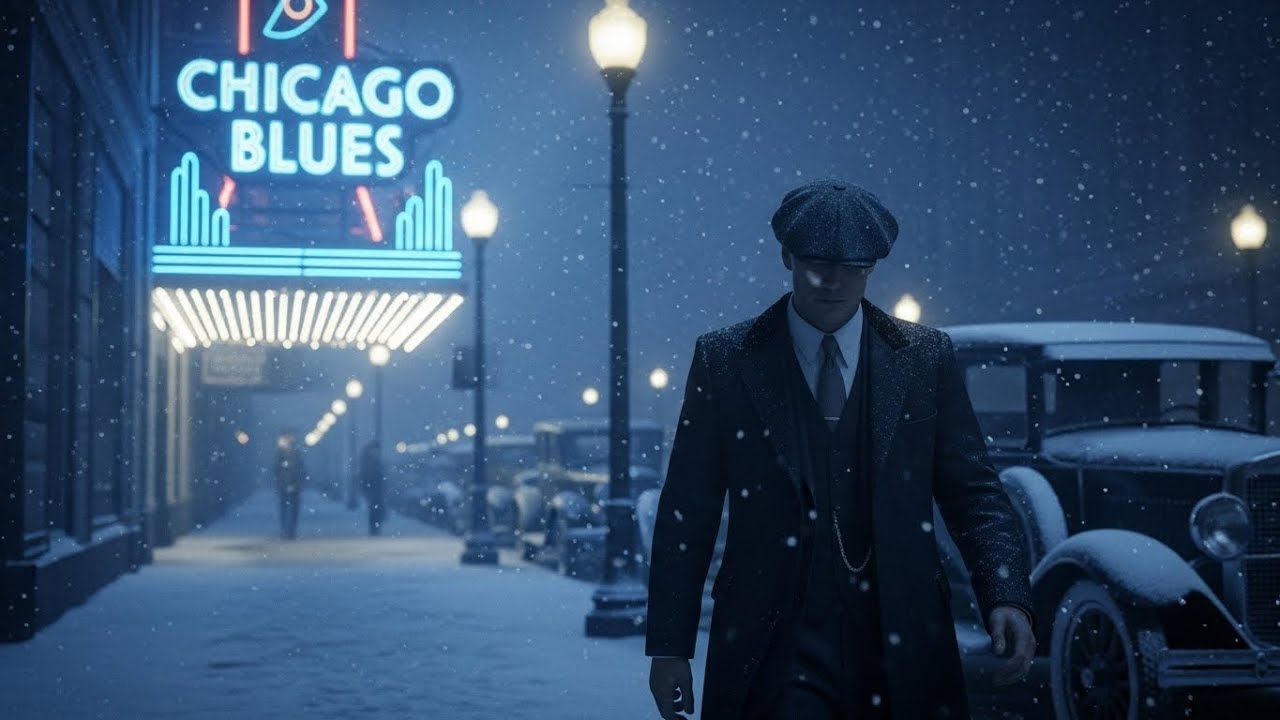 Urban Chicago Blues  Emotional Guitar  Deep Noir Blues for Night City Drives e1402ca8