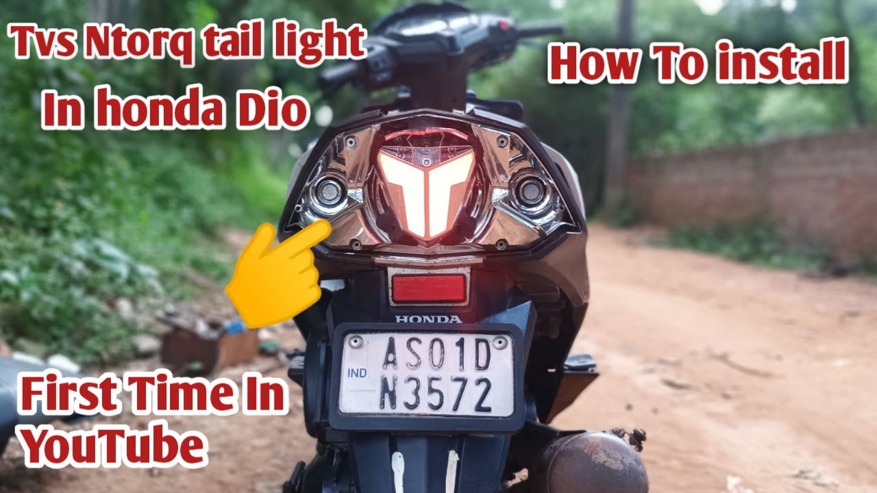How To Install Ntorq Backlight In Dio #dio#modified
