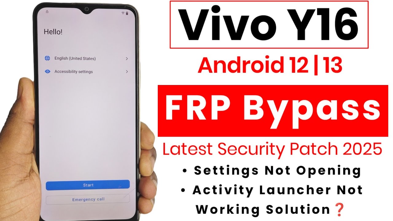 Vivo Y16 FRP Bypass 2025 New Update | Vivo Y16 FRP Bypass 2025 Activity Launcher Failed