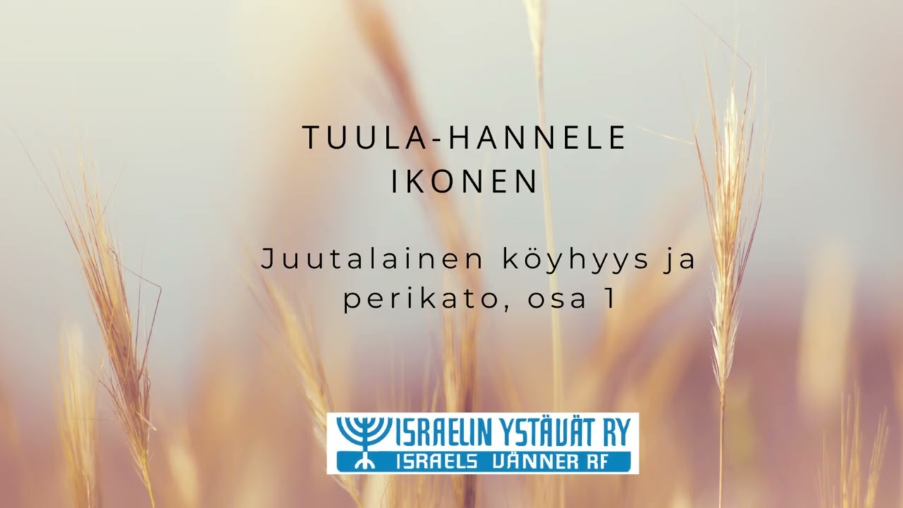 Juutalainen köyhyys ja perikato, osa 1