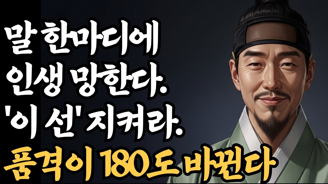 《정약용 명언》 혀가 잘려나가도 결코 내뱉어선 안 되는 자랑 5가지 | 인생명언 | 행복한 노후 | 삶의지혜 | 인간관계