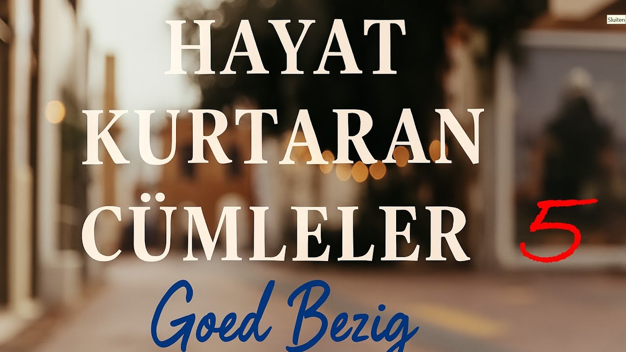 Hayat Kurtaran Cumleler 5 - Goed Bezig