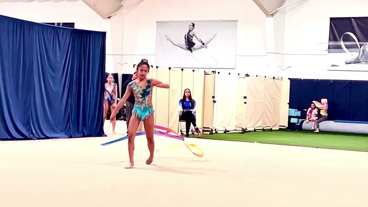 2023 NY STATE Championships Ribbon routine rhythmic gymnastics