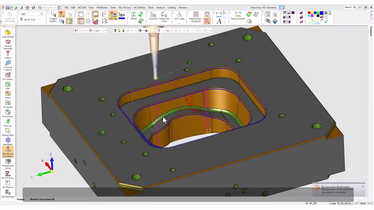 3 Axis Deburring   Cimatron 2024 Highlights