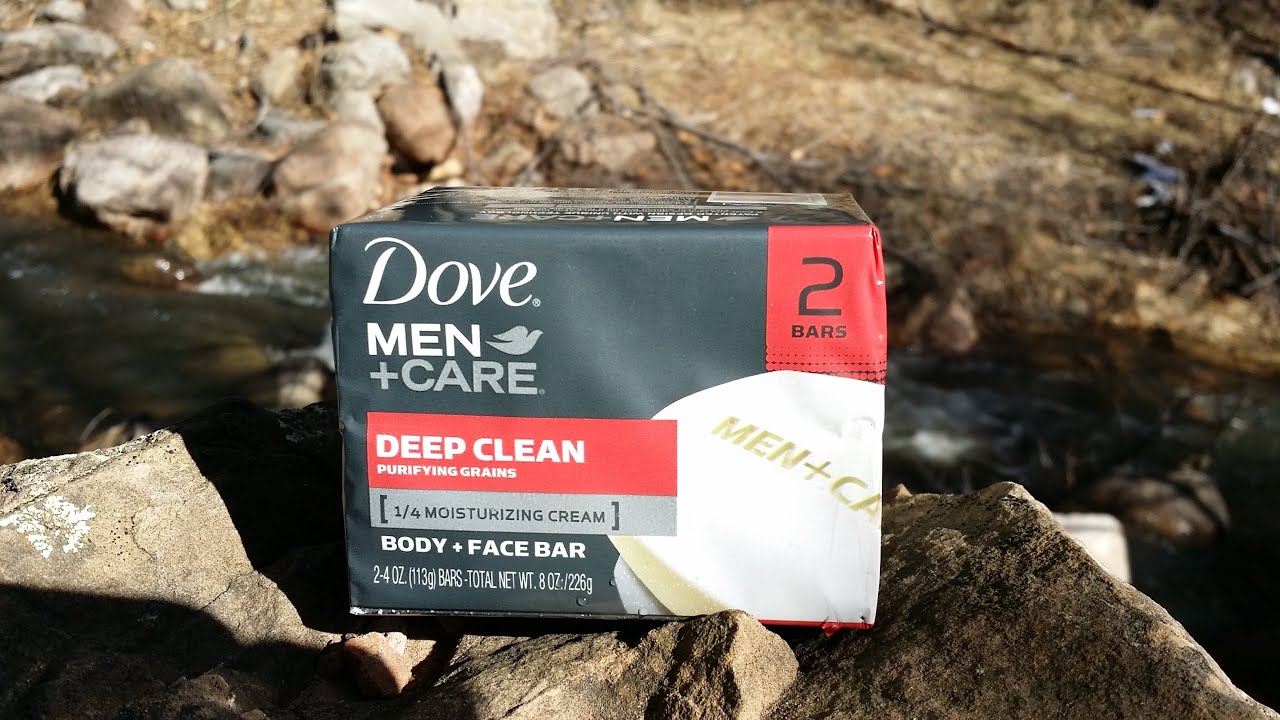Обзор ухода Dove+Men, Глубокое очищение с очищающими частицами