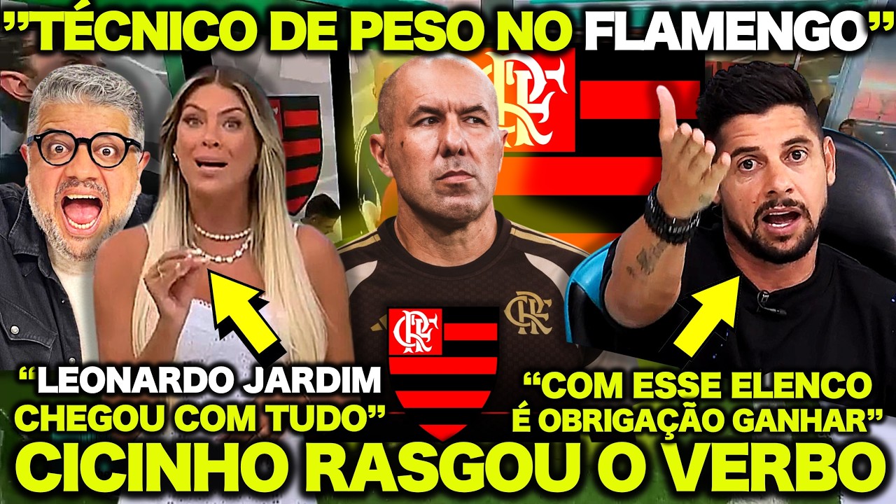CICINHO LARGOU O A&Ccedil;O na APRESENTA&Ccedil;&Atilde;O de LEONARDO JARDIM no FLAMENGO ! &ldquo;TEM OBRIGA&Ccedil;&Atilde;O de GANHAR