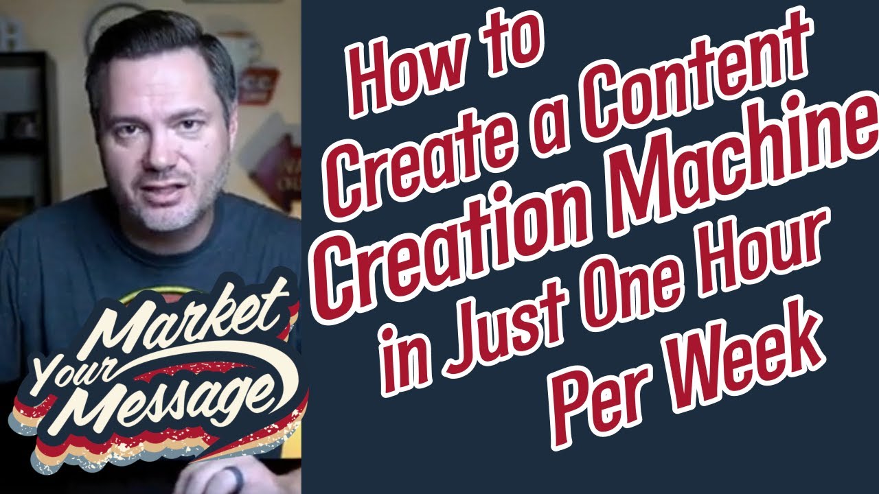 How to Create a Content Creation Machine in Just One Hour Per Week