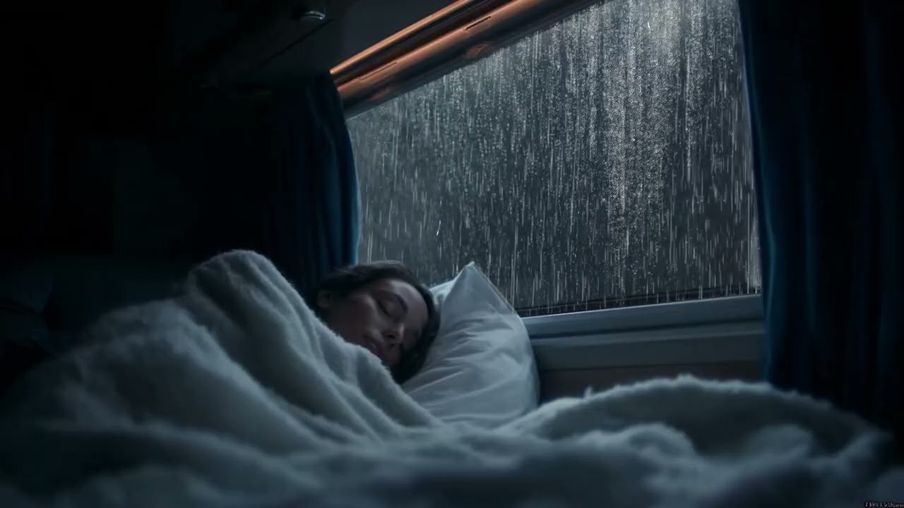 Sleep Instantly 🚗 Heavy Rain & Thunder Sounds for Deep Sleep | Cozy Car Rain Ambience (No Ads) 🌧️⚡