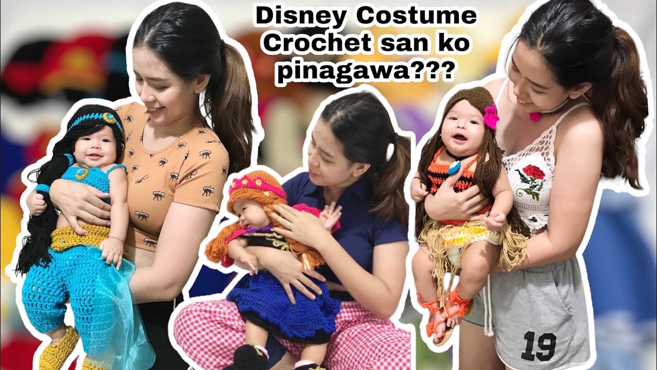 SAAN AKO NAGPAPAGAWA NG MGA DISNEY COSTUME CROCHET NI KATE | MY BABY MILESTONE | MOMMY KAT B