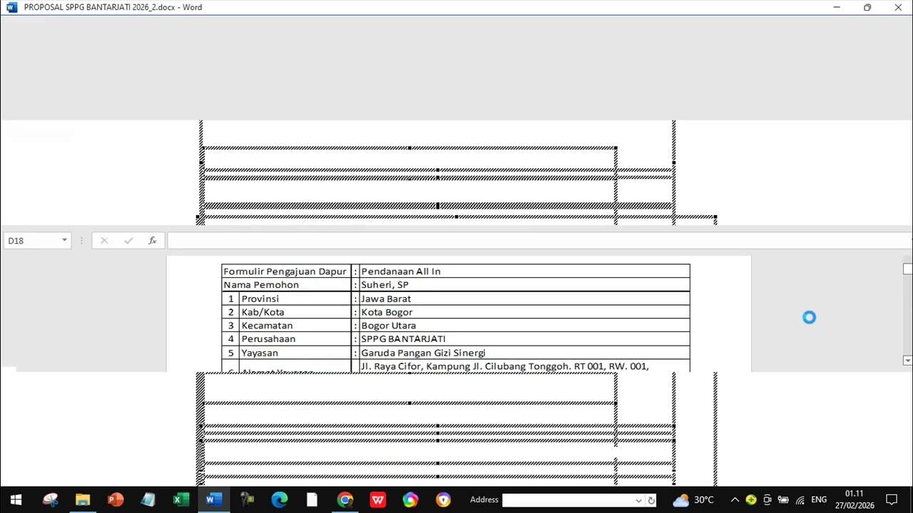 Cara Edit excel di word cocok buat RAB proposal jadi gampang #RAB #excel #proposal