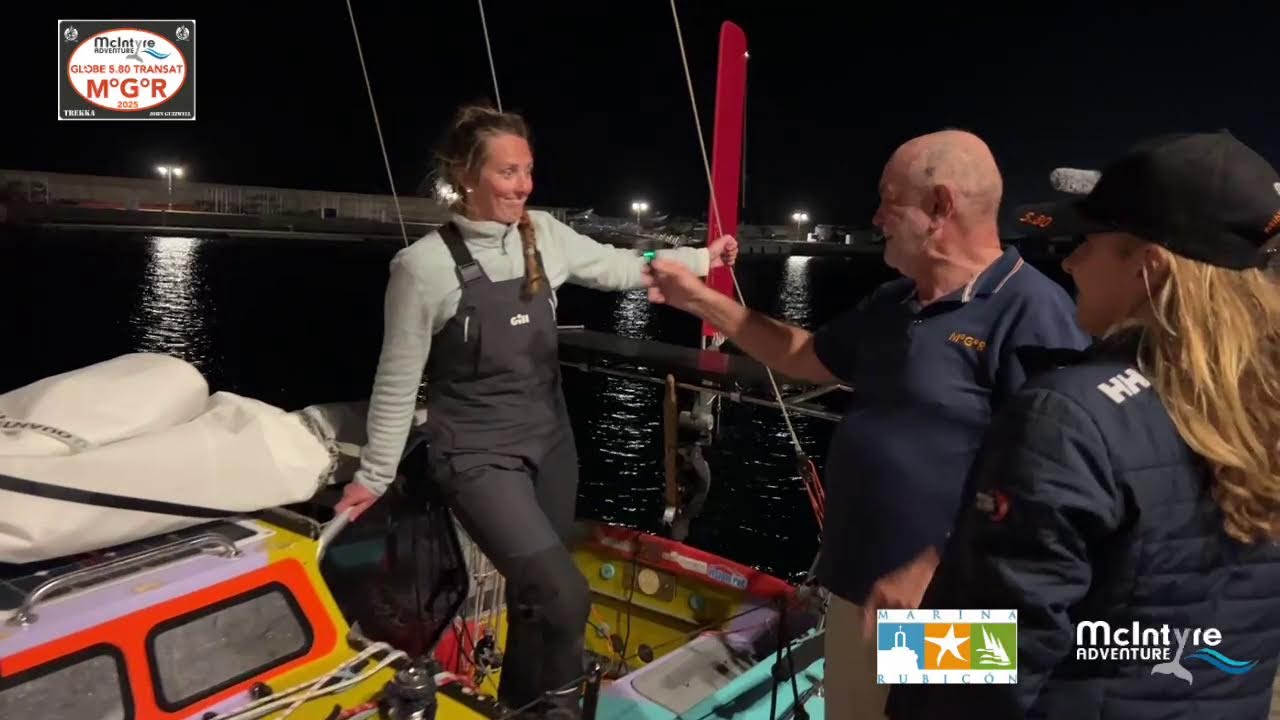 Globe 5.80 Transat Qualifier Arrival: Jasmine Harrison | 88 NUMBATOU | UK