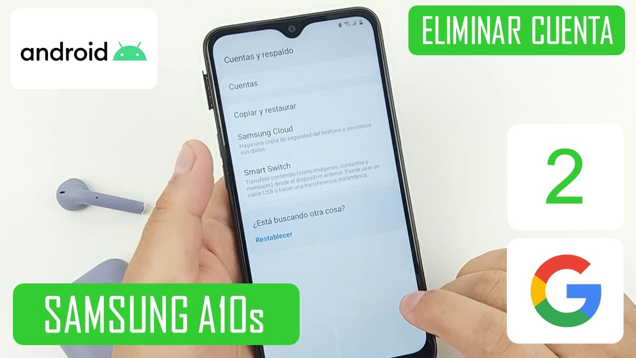 Eliminar Cuenta de Google Samsung Galaxy A10s | Android 10 | Método 2