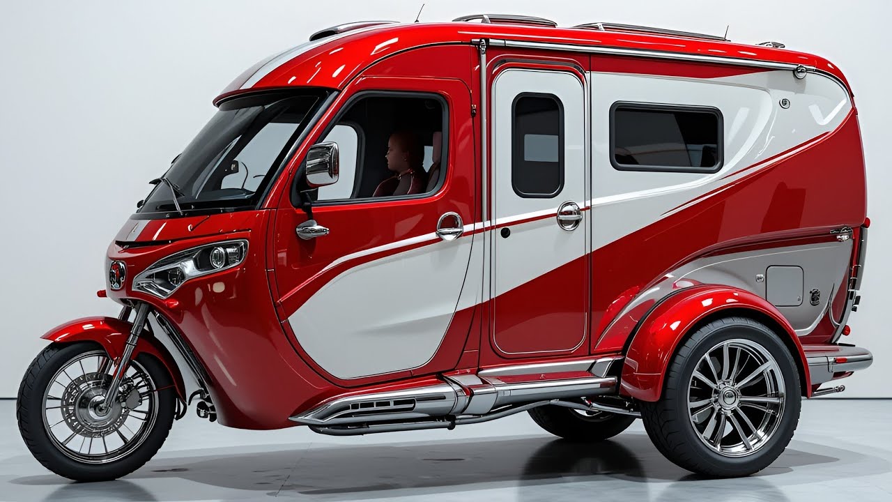 2025 Tricycle RV Camper Review &ndash; Fully Loaded Mini Home on 3 Wheels for Just $9,950!