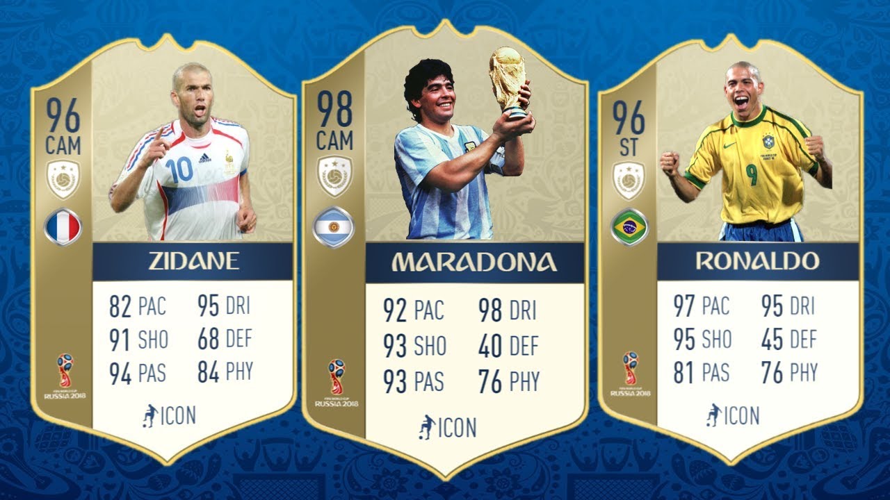 FIFA 18 World Cup Icons Wishlist w/ Pel&eacute;, Zidane, Lahm