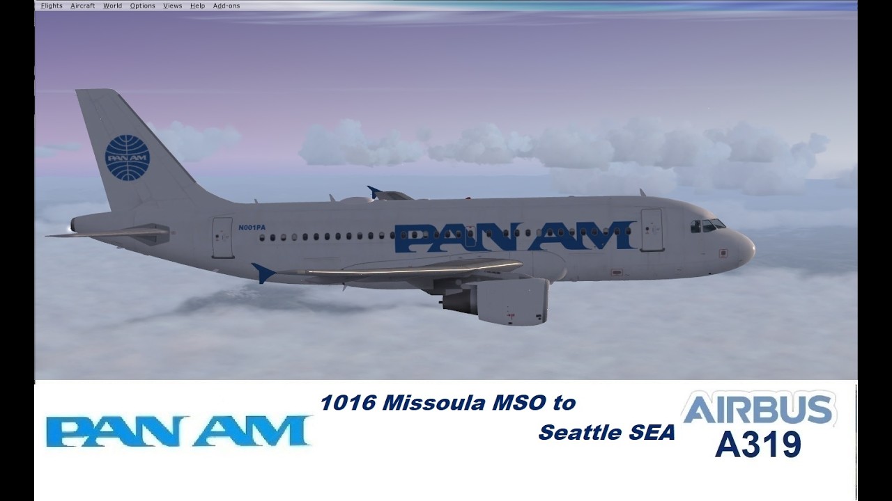 PAN AM 1016 Missoula MSO to Seattle SEA v-997.
