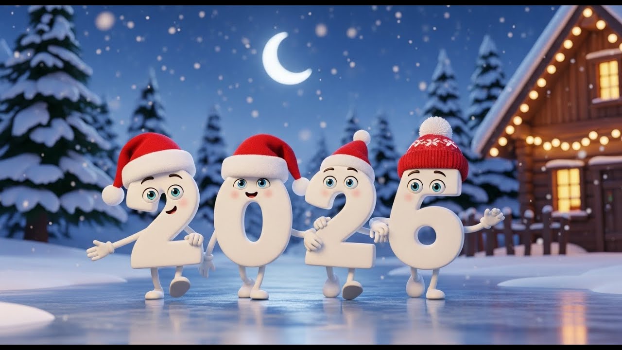 Happy New Year 2026 - Goodbye 2025 &ndash; Welcome 2026 | Snowy Christmas Animation