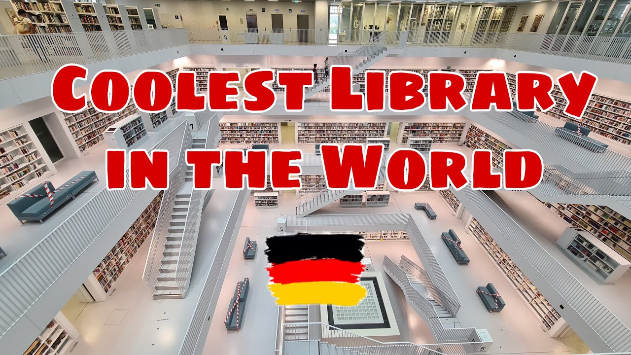 Coolest library in the world | Public library Stuttgart | Germany 🇩🇪