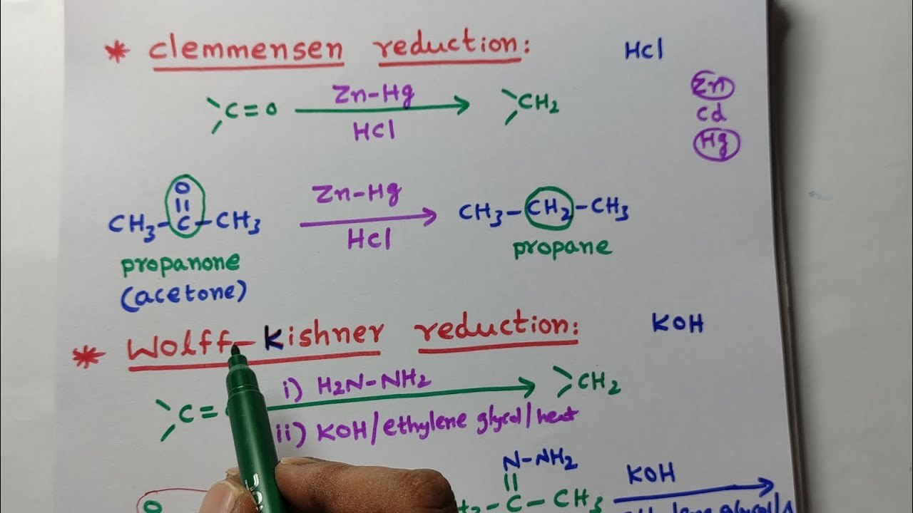 Trick to remember Clemmensen and Wolff-kishner reductions||ASN CHEMISTRY