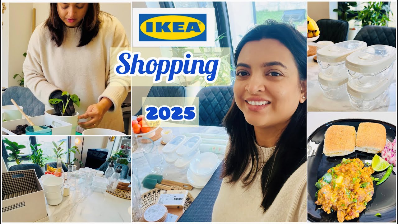 What's NEW at IKEA 2025?| IKEA Shopping Haul| Unboxing, Cooking Style Pav Bhaji & Plant Care Tips