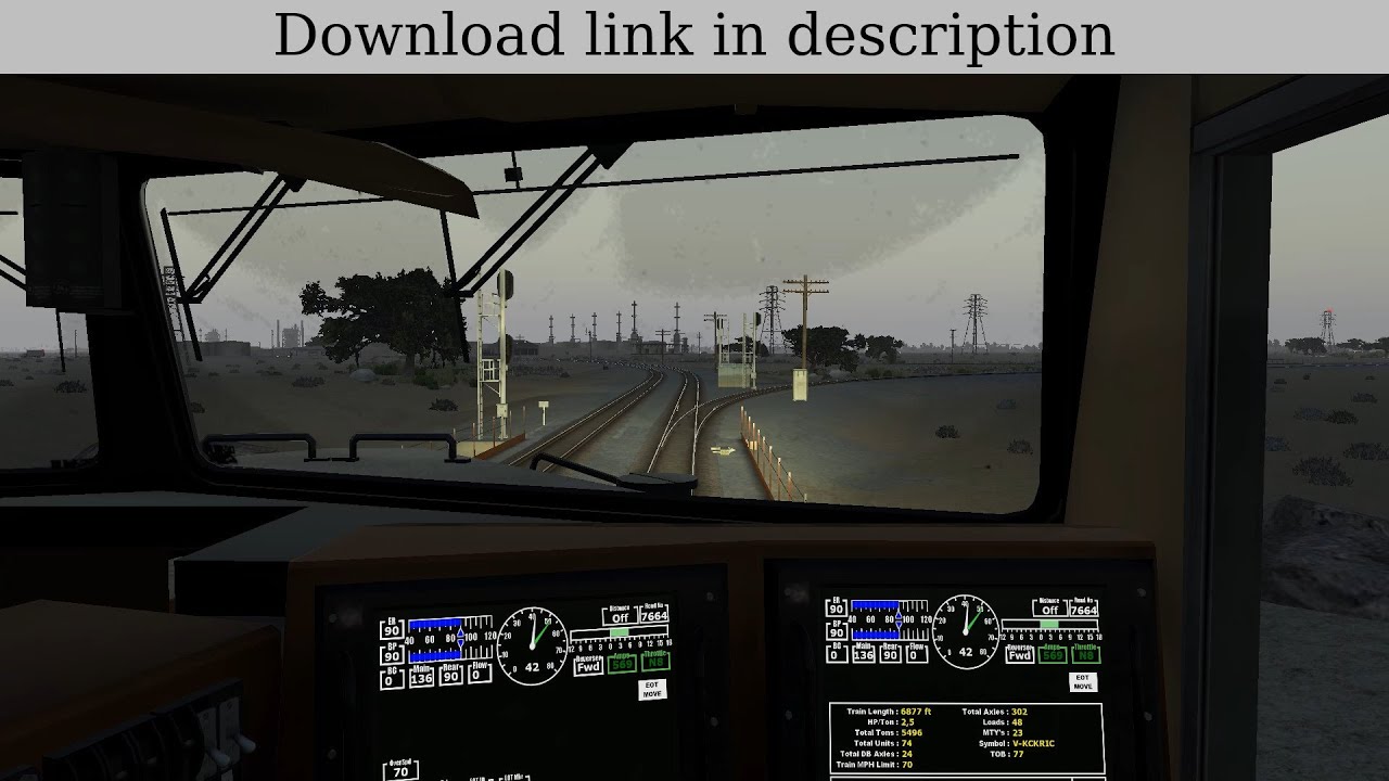 BNSF autorack train (V-KCKRIC) from Bakersfield to Fresno | Run 8 Train Simulator