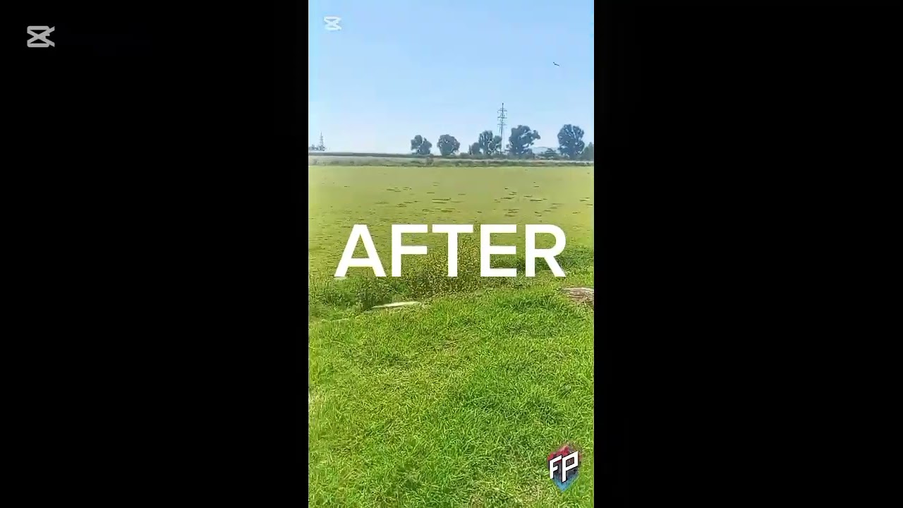 Before & After for a sportfield